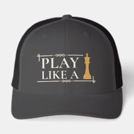 Boné Play Like a King – Power Strategy Quote - Style B