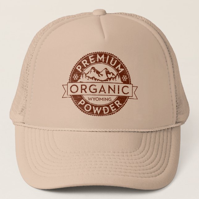 Boné Pó orgânico superior de Wyoming (Frente)