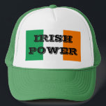 BONÉ PODER IRLANDÊS<br><div class="desc">PODER IRLANDÊS VERDE E CHAPÉU BRANCO</div>