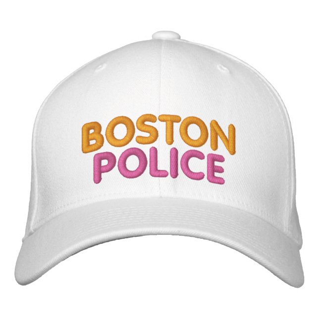 Boné Polícia de Boston bordou chapéu engraçado (Frente)