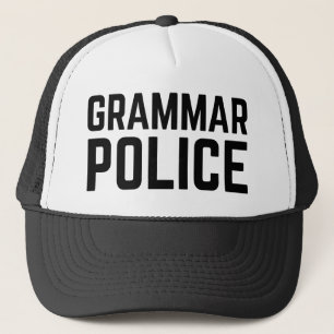 Boné Polícia de Gramática