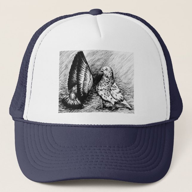 Boné Pombos do rolo da sala de estar (Frente)