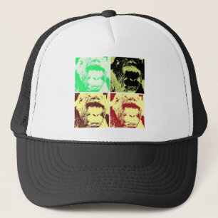 Boné Pop Art Gorilla Faces