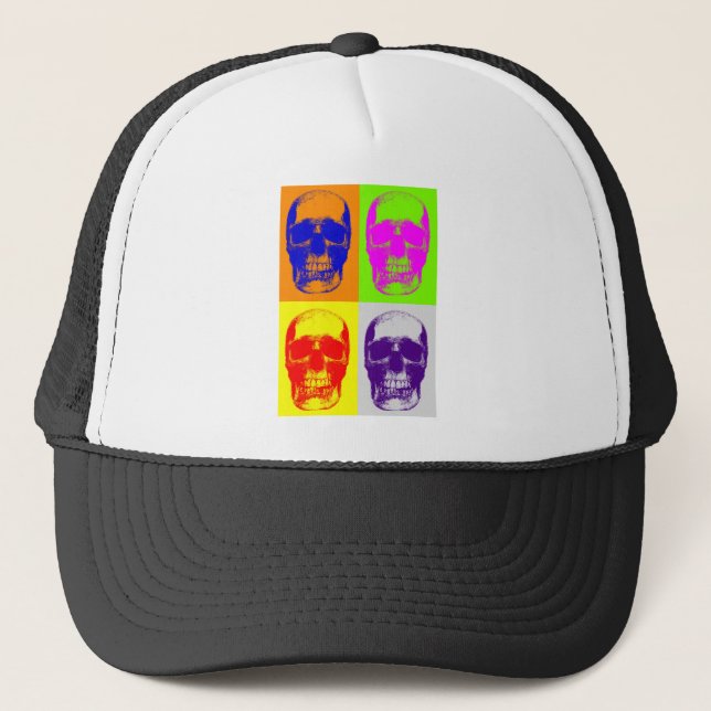 Boné Pop Art Skull (Frente)