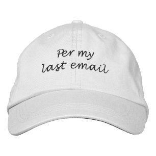 Boné Por meu último email