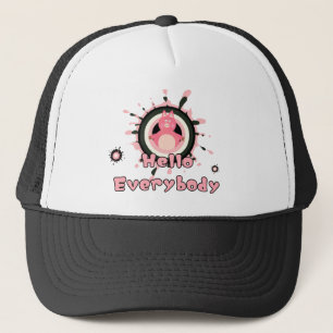 Boné Porco rosa engraçado