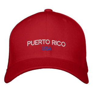 Boné Porto Rico EUA - Hat personalizado bordado