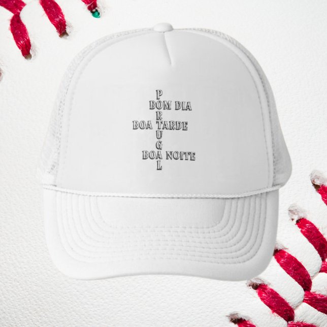 Boné Portugal Bom Dia Boa Tarde Boa Noite Mens Mulheres (Criador carregado)