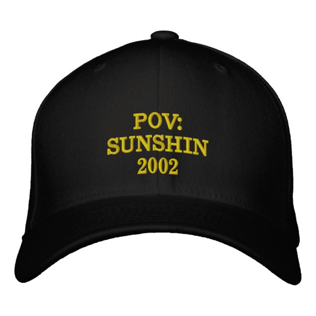 Boné POV SUNSHIN 2002 Embroidered Black  (Frente)