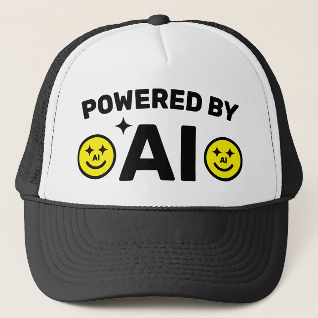 Boné Powered by AI™ Trucker Hat (Frente)