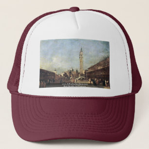 Boné Praça San Marco um Venezia. Por Guardi Francesco