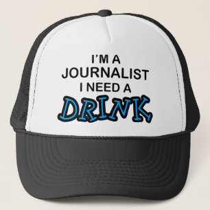 Boné Precise uma bebida - journalista