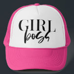 Boné Premium Girl Boss | Black Text Modern Ultra<br><div class="desc">GIRL BOSS - modern,  fun,  trendy and powerful

***For additional zazzle business stationery,  advertising or merchandising items to match this item,  please contact us through the designer contact on the our zazzle homepage.</div>