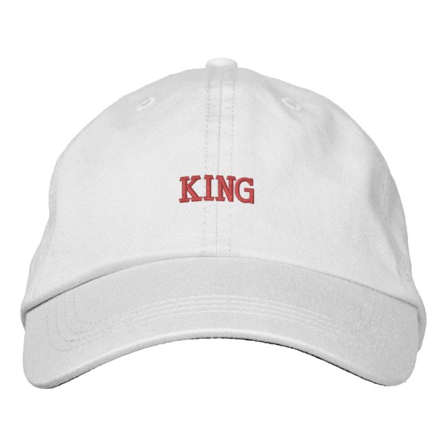 Boné Premium White-Hat com texto King Pure Peace (Frente)