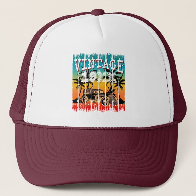BONÉ PRESENÇA DE ANIVERSÁRIO PERSONALIZADA DO ANO VINTA (Frente)