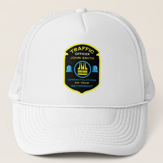 Boné Presente de aposentadoria do oficial de polícia de (Frente)