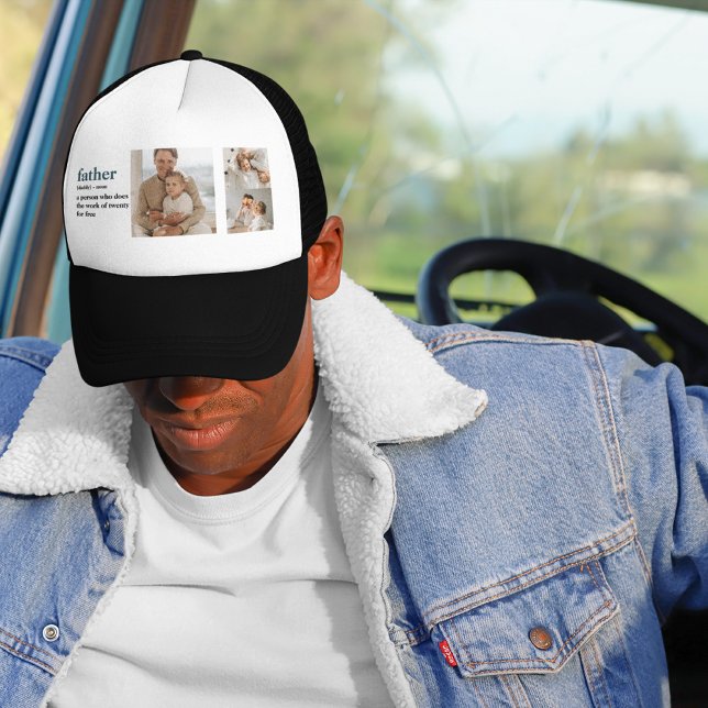 Boné Presente de Dia de os pais Feliz para Foto de Cola (Criador carregado)