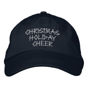 Boné Presente de Natal Alegria Perfeita Cor Azul-Marinh