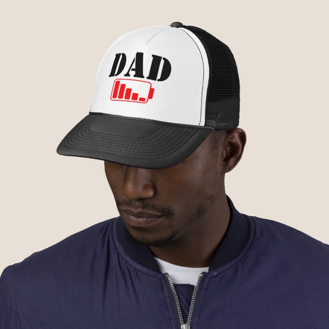 BONÉ PRESENTE DE PAPAI ENGRAÇADO BATERIA VERMELHA BAIXA (In Situ)