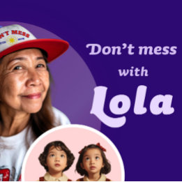 Boné Presente Divertido para Mãe Filipina – Não Brinque