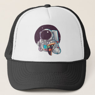 Boné Presente do Universo de Pizza de Astronauta Engraç