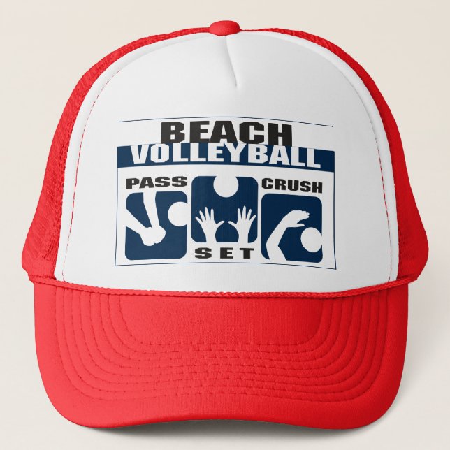 Boné Presente engraçado do voleibol de praia (Frente)