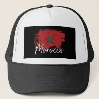 Boné Presente para amante do futebol de Marrocos Bandei