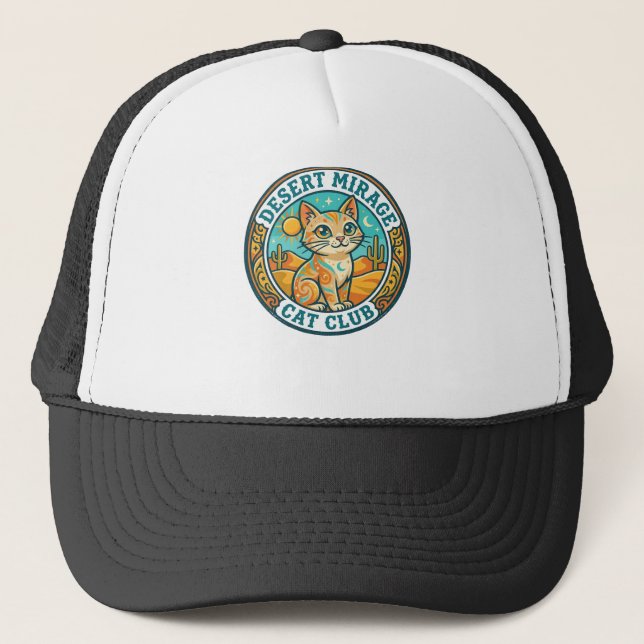 Boné Presente para Mãe de Gato Miragem do Deserto - Mir (Frente)