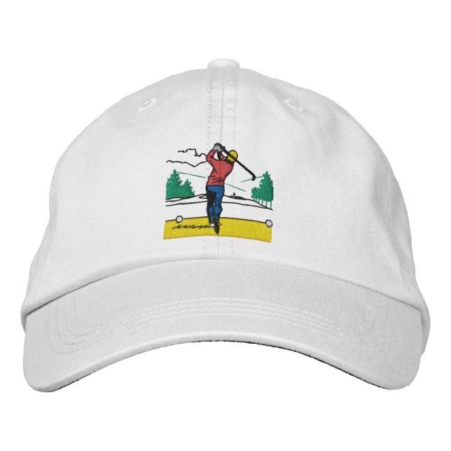 Boné Presente personalizado oscilando golfe no clássico (Frente)