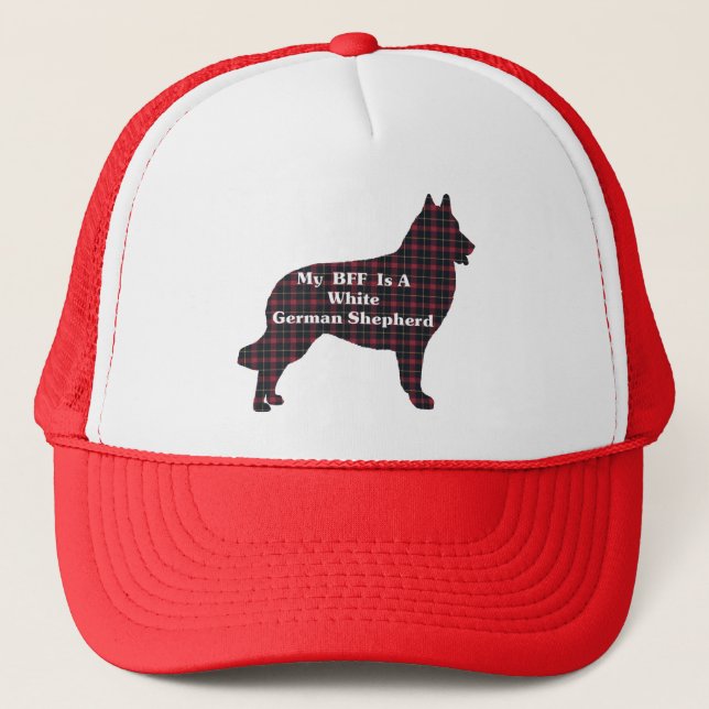 Boné Presentes BFF de GERMAN SHEPHERD BRANCO (Frente)