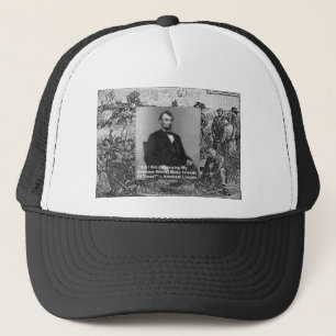 Boné Presentes com Citações de Sabedoria de Abe Lincoln