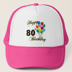 Boné Presentes de aniversário do 80 e roupa felizes do