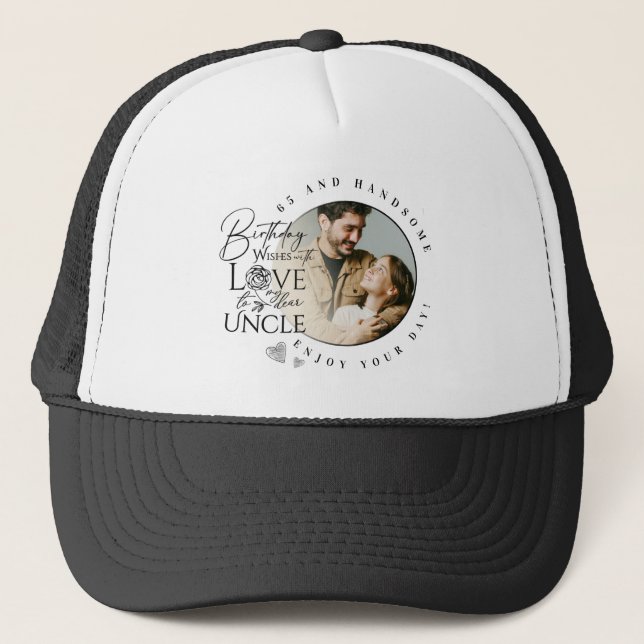 Boné Presentes de Aniversário para Tio | Foto Personali (Frente)