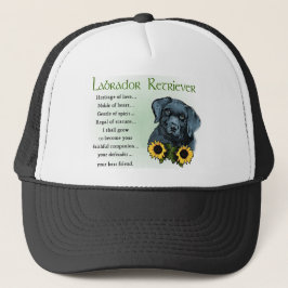 Boné Presentes de Cachorro Labrador Retriever Preto