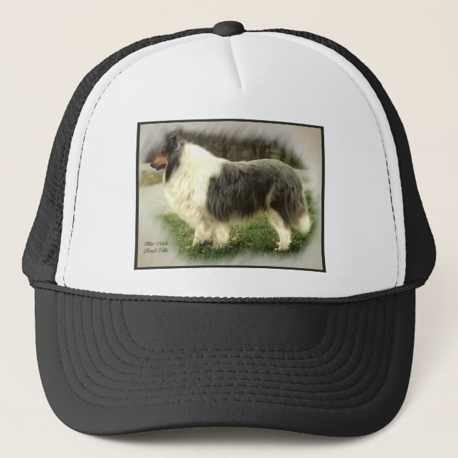 Boné Presentes de Collie Rough Rough Blue (Frente)