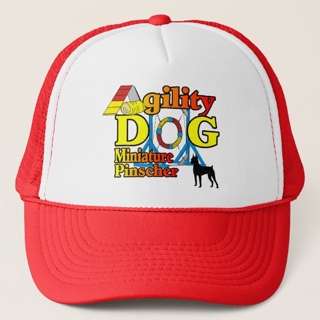 Boné Presentes de Miniatura_Pinscher_Agilidade (Frente)