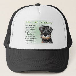 Boné Presentes de Miniatura Schnauzer