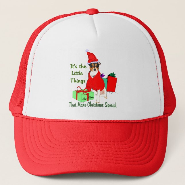 Boné Presentes de Natal de Rat Terrier (Frente)