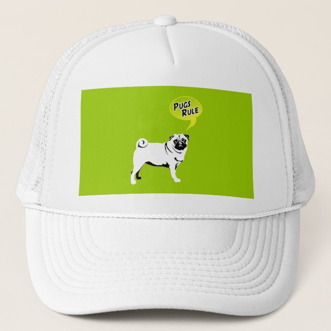 Boné Presentes de Pug Engraçados (Frente)