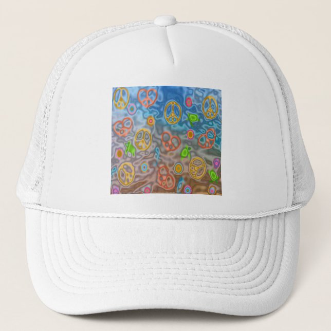 Boné Presentes de Roupa de vida no oceano Pacífico retr (Frente)