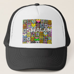 Boné Presentes de Roupas Retro 60s Psicodélico Shalom L