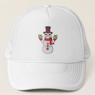 Boné Presentes de Snowman