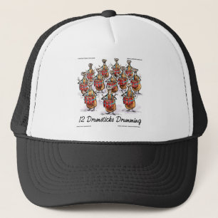 Boné Presentes e Camiseta Engraçados de Natal 12 Baquet