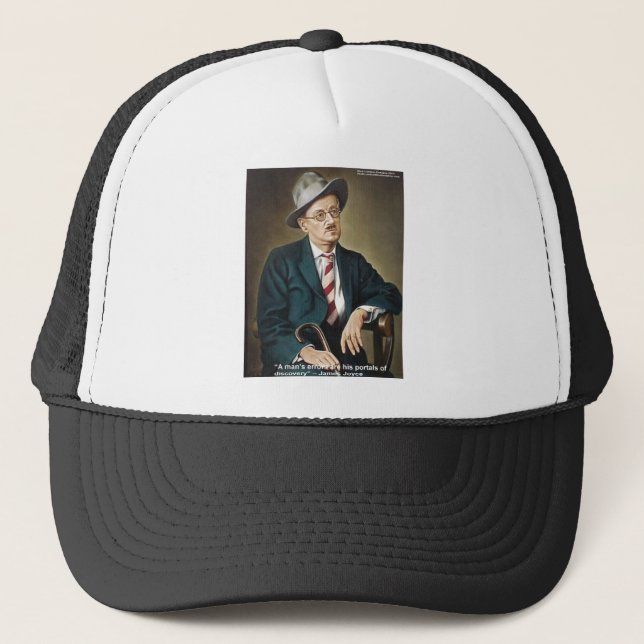 Boné Presentes e Cartões com Citação de James Joyce "Er (Frente)