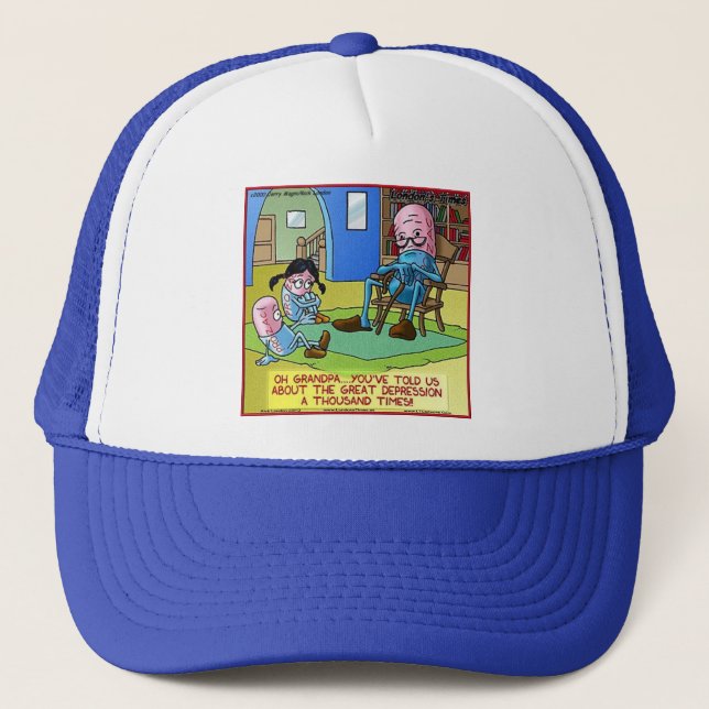 Boné Presentes engraçados do vovô Prozac, Camisetas, Ca (Frente)