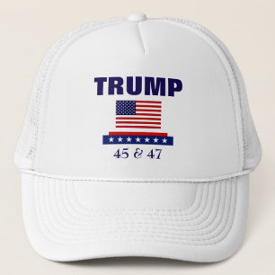 BONÉ PRESIDENTE TRUMP 45 & 47