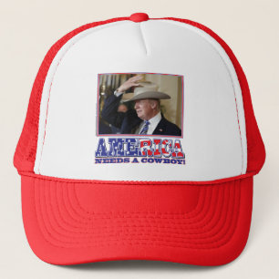 Boné Presidente Trump Cowboy Americano