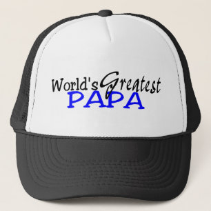 Boné Preto azul da grande papá dos mundos