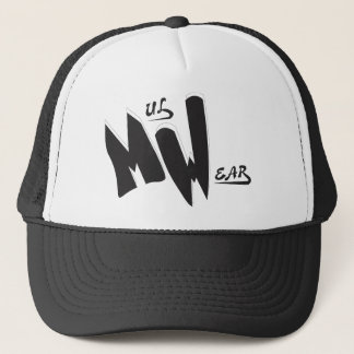 Boné preto & branco do logotipo do MW
