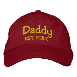 Boné Preto Personalizado do Pai Estabelecido